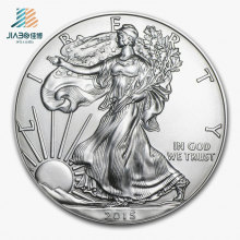 De Buena Calidad Personalice Moneda Conmemorativa o Souvenir de Metal 3D Silver Godness
