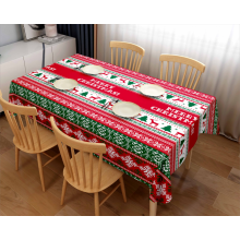 Popular Christmas style Waterproof tablecloth