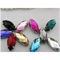 Natteve Flat Back Stones Glass Beads with Claw Settings