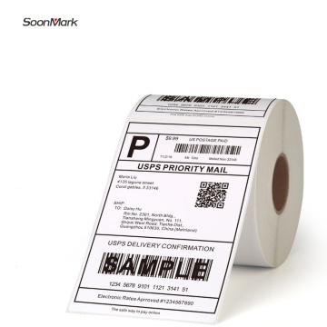 Customized direct thermal adhesive paper label roll