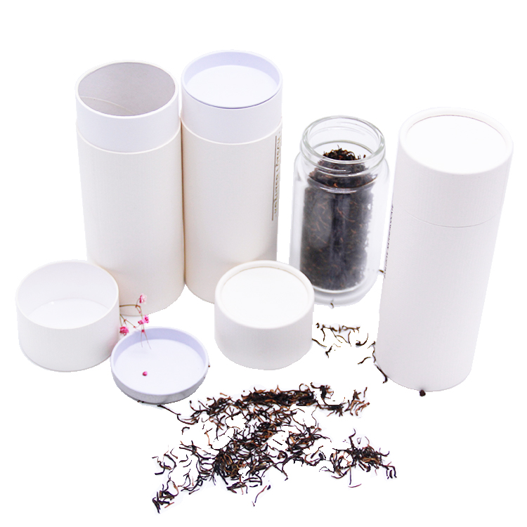 Customized production of paper tube tea gift box Customized production of paper tube tea gift box