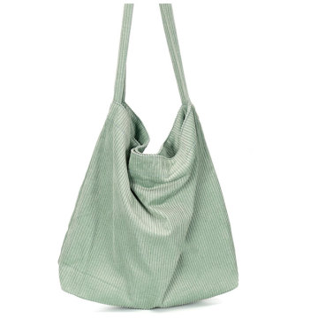 Folding Causal Eco Friendly Corduroy Tote Bag