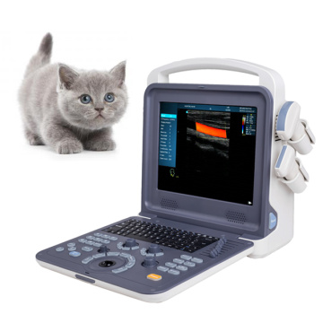 Doppler colorido do scanner de ultrassom veterinário digital portátil