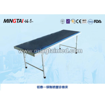 Steel spray examination bed