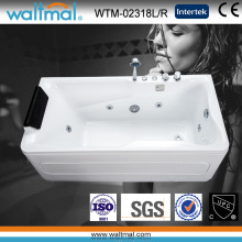 Cool Rectangular Beautiful White Acrylic Whirlpool Massage Bath Tub (WTM-02318L/R)