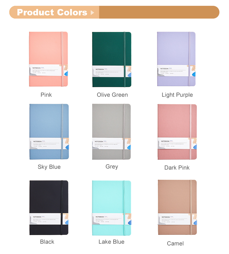 Morandi notebook with Elastic band9 Morandi notebook with Elastic band9