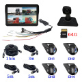 10.1 Inch AHD IPS Recorder Car DVR Monitor 4CH BSD Vehicle Truck Night Vision Reversing Rear View Camera Security Surveillance