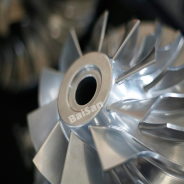 Impulsor de rueda de compresor de aluminio de titanio para fresado CNC
