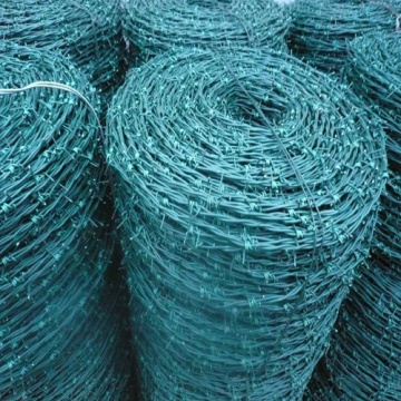 2016 haute qualité PVC enduit de fil de fer barbelé