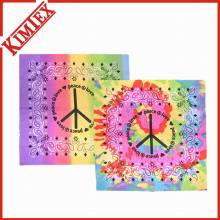 100% Polyester Fancy Bunte Siebdruck Bandana