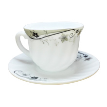 Tasse à café en porcelaine de jade blanche