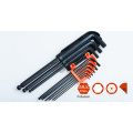 Venda quente fábrica direta ferramenta de mão personalizada de alta qualidade 8 pcs torx allen wrench dobrando o conjunto de chaves hex