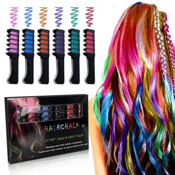 LADES 6 Pcs Temporary Hair Chalk Set