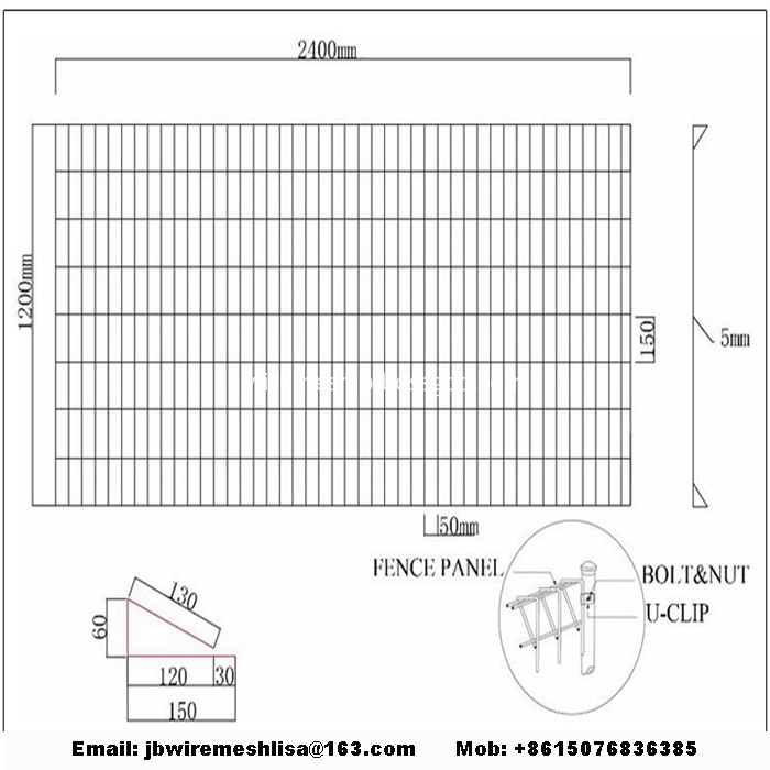 PVC Coated Rolltop Fence BRC Pool Fence