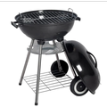 Disposable charcoal BBQ grill with lid