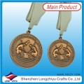 Anitque Gold Silver Bronze Medallas Sport Metal Medallas Suppiler