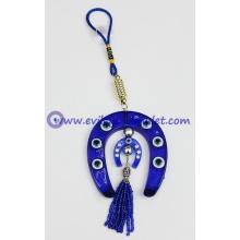 Home Blessing Evil Eye Horse Shoe Car Door Wall Hanging Protective Luck