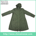 Yj-6204 Army Green Waterproof Raincoat Rain Gear for Men Women