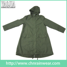 Yj-6204 Army Green Водонепроницаемый плащ Rain Rain для мужчин