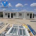 with glass wall cheap prefab container house