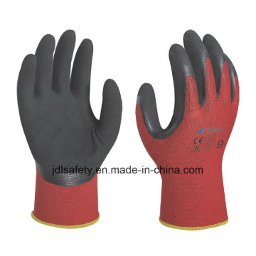 Gants de travail perméable à l’air de sable enduit de Latex (LRS3012)