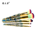 Green Marble Handle Cosmetic Brush