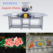 China Shenzhen Elucky 15 colors high speed big size single head embroidery machine with top quality for textile embroidery