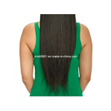 Hairpiece-100% Natural Cabello humano brasileño recto