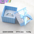 Custom Cute Ribbon Paper Ring Jewelry Boxes