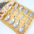 Gift Box Package Stainless Steel Christmas Spoon Set