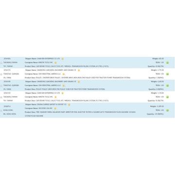 Datos de importación del sistema de transmisión de EE. UU.