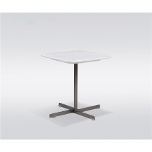 Side table in white marble top