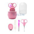 high quality small cute baby safe scissors nail clipper manicure care set safety cutter care set