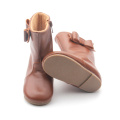 Handmade Leather Shoes High Heel Kids Booties