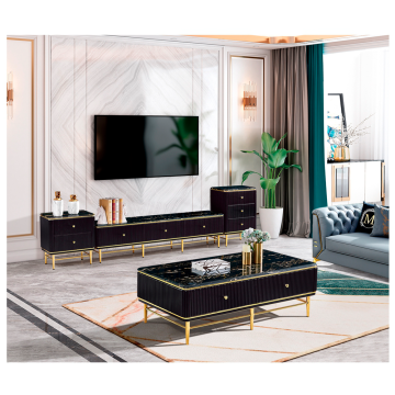 Light Luxury Coffee Table TV Cabinet Combination