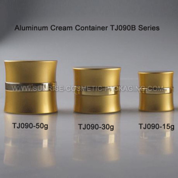 15ml 30ml 50ml ouro alumínio creme recipiente