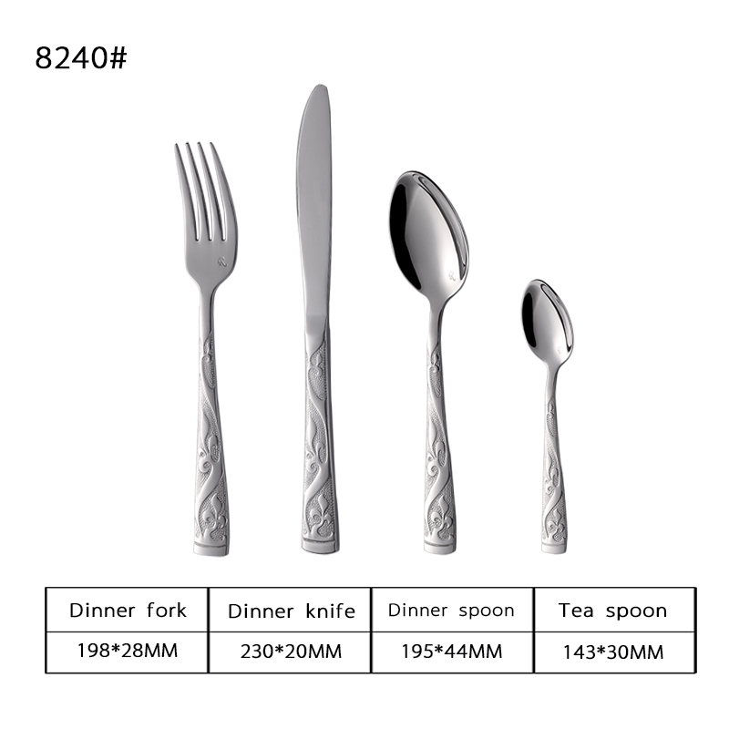 24pcs Flatware Set Wooden Box