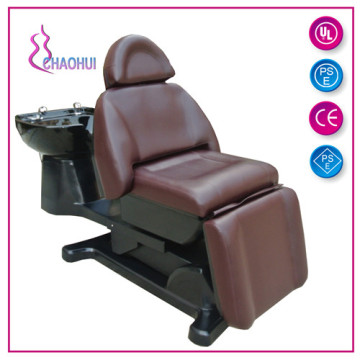 Chaise de shampooing électrique pour salon