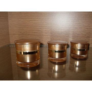 15ml 30ml 50ml Gold Radian Form Sahne Jar Creme Flasche