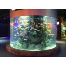Grande tanque de peixes de aquário para restaurante