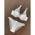 In-stock lace cover mould cup bra bikini set