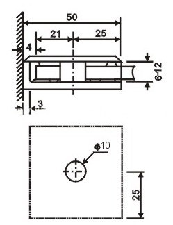 Stainless Steel Glass Clamp