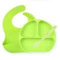 3 Pieces Silicone Baby Tableware Feeding Set