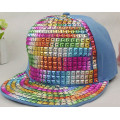 2014 neue kommen Fashion Punk Nieten hip Hop flat Brim Caps Spitze Hüte Snapback Baseballkappen für Mann und Frau