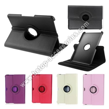 PU de cuero giratoria 360 para Samsung P7500 & p7510 del & 5100