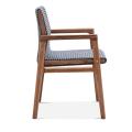 Móveis domésticos personalizados Italian Nordic Design Wood Modern Velvet Dining Chair