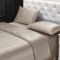 3pc Silk Duvet Cover Flat Fitted Sheet Pillowcases