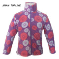 Girls Printed Fleece Jacket With Pocket