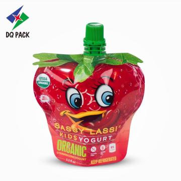 Grape juice special shape pouch with spout