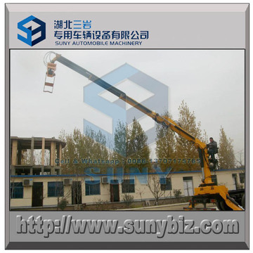 Truck Mounted Timber Gripper Crane 1 Ton Knuckle Truck Crane